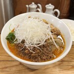 担々麺 ほおずき - ねぎ担々麺（️辛×4）＋排骨＋ひき肉