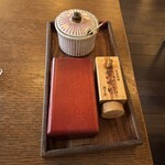 夢乃蕎麦 - 卓上の薬味