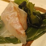 すし酒場 握わい - 真鯛の桜〆＠アップ2