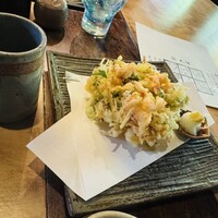 九つ井 本店 - かき揚げ