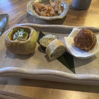 九つ井 本店 - 蕎麦御膳の前菜