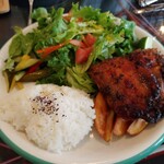 ラグ カフェ - ジャークチキンプレート