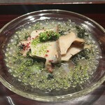 緒乃 - のれそれと鮑 (淡路島) 芽ねぎ