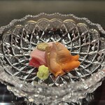 緒乃 - 鮪 (気仙沼), ひっさげ鮪、赤貝 (淡路島)