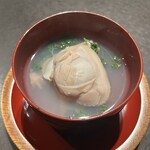 緒乃 - 蛤, 筍 (淡路島) 花山椒　お椀