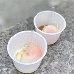 頼朝 - タレをかけて。スプーン付きが嬉しい♡