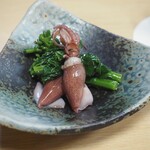旬彩・酒楽 きはち - 蛍烏賊 菜の花　オイル和え