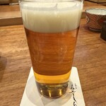 天婦羅 みやしろ - 生ビール