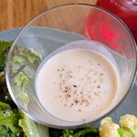 ベジバル チバットリア - カブの冷製ポタージュ✨あらごしでとっても美味しかったです(o^^o)♪︎