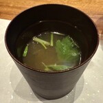 天婦羅 みやしろ - 味噌汁