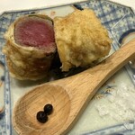 天婦羅 みやしろ - シャトーブリアン湯葉巻き