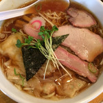 白河中華そば 孫市 - ワンタン麺 