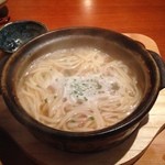食堂 ニコラ - 鍋のアフターでうどんを追加。しみじみ旨し。