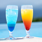 THE BEER TERRACE - テキーラサンライズ・ブルーレモネード（ノンアルコール）