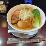 味玉鶏ホタテそば(大盛)