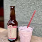 ストロベリーボム - いちごの地ビール＆いちごミルク