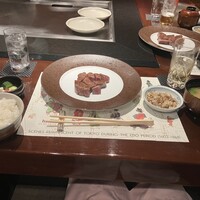 ステーキハウスハマ 札幌店 - ステーキランチ　ご飯　味噌汁