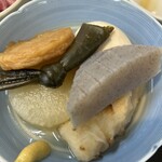 覚明堂 - 薄味の出汁が効いている優しい味。お酒に合わせてくれたのかと思ってしまいます