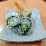 回転寿司　すし丸 - エビアボカドの天ぷら巻