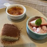 楽の蔵　レストランChez tomo. - デザート3種類の盛り合わせ