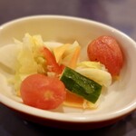 Italian bar Riso - いろいろ野菜のピクルス