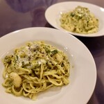 Italian bar Riso - シーフードのジェノベーゼ、フィットチーネ