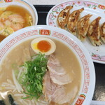 餃子の王将 - 餃子の王将ラーメン＆ジャストサイズ天津飯＆餃子