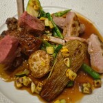 La couleur d'ete - 左が仔羊、右がウズラ