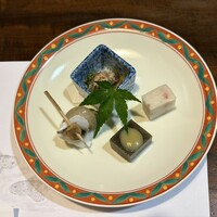北陸料理 新越 - 突き出し。