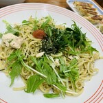 リンガーハット - 梅肉と鶏むね肉の冷やしまぜめん1000円