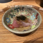 食堂 あきやま - こちらはシビの海苔トロロ掛け