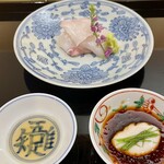 澤田 - 煎り酒と鯛の白子のちり酢で
