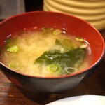 かつれつ四谷たけだ - 味噌汁