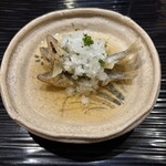富小路 やま岸 - 嵐山稚鮎揚げ出汁、花山椒おろし