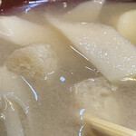 割烹 一の矢 - みそ汁にタケノコが合う^_^