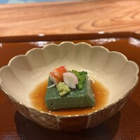 高台寺 丹虎 - よもぎ豆腐
