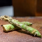 天ぷらあら木 - 2025.4 紋別産グリーンアスパラガス