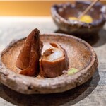 天ぷらあら木 - 2025.4 子持ちヤリイカ