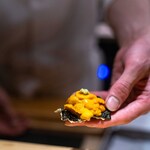 天ぷらあら木 - 2025.4 浜中産バフンウニ