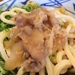 丸亀製麺 - 肉盛りをうどんにオン