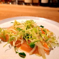 tens. - ⚫北海道サクラマスのマリネ  グリーンピース  うるい