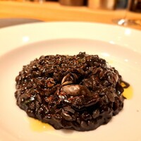 tens. - ⚫石川県産ホタルイカとイカスミのリゾット