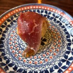 メゾン ブリュレ - 里芋のベニエ牛肉の生ハム添え　　各自