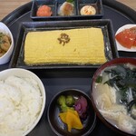 まごころごはん - ひたひた出汁巻卵定食 1200円