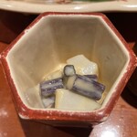 銀座 しのはら - イカと蕨の酢味噌和え