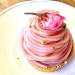 アリー コーヒー - ・季節限定／桜と抹茶のモンブラン…4月の前半まで提供。