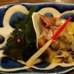 魚伝 - タコの辛子酢味噌