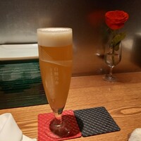 焼鳥  吉祥 - 生ビール　白穂乃香