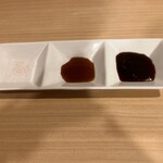 とんかつ そら - 3種類の食べ方が出来まーす。①