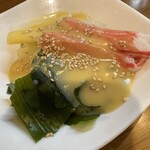 鳥丁 - ウドの酢味噌和え